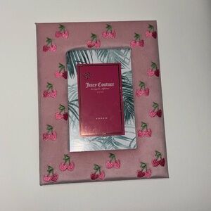 Juicy Couture Pink Cherry Embroidered Picture Frame